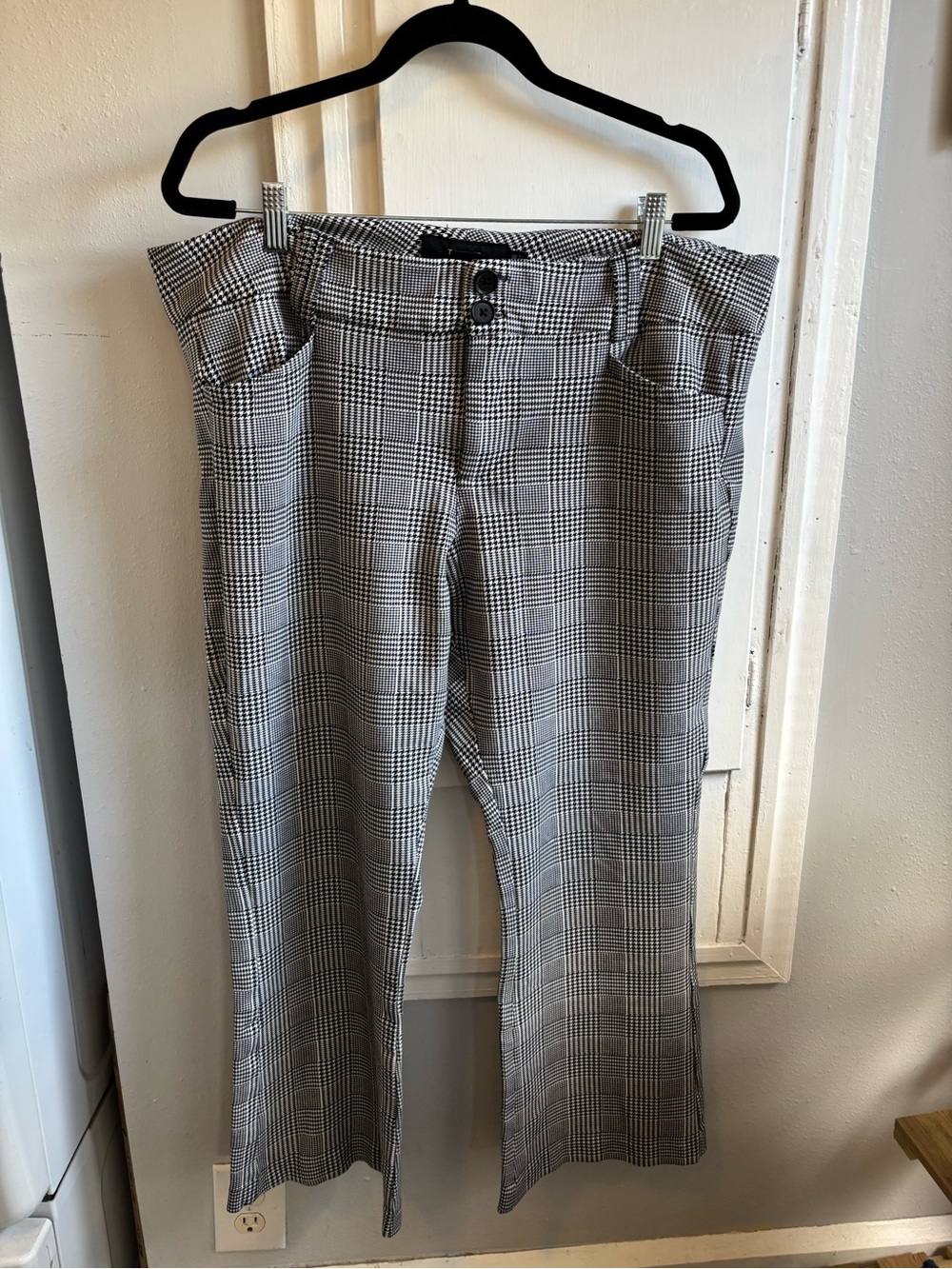 torrid Black and White Glen Plaid Dress Pants